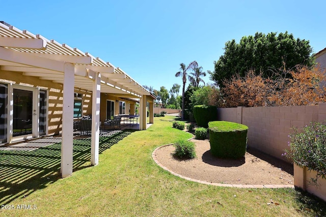 4609 E Monte Cristo Ave, Phoenix, AZ 85032 - view of yard featuring a pergola and a patio area