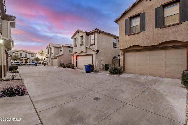 view of street featuring a residential view