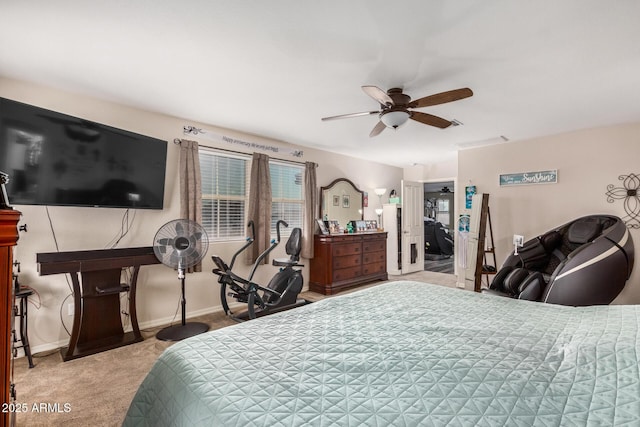 291 N Scott Dr, Chandler, AZ 85225 - bedroom with a ceiling fan, carpet, and baseboards