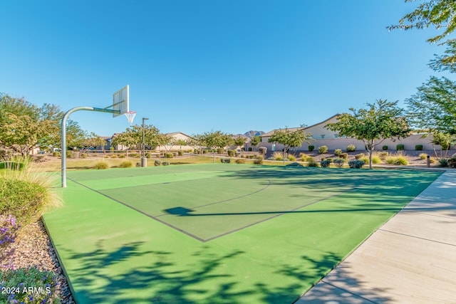 view of basketball court