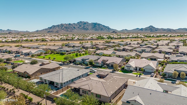 aerial view featuring a mountain view