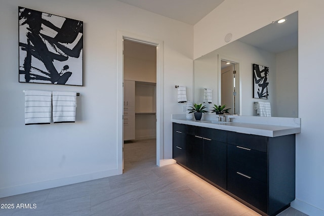 bathroom with vanity