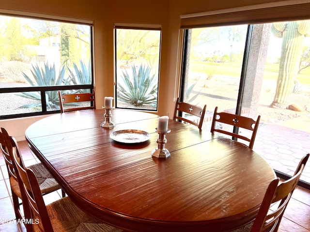 view of dining area