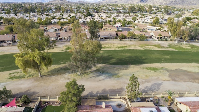 aerial view featuring a mountain view