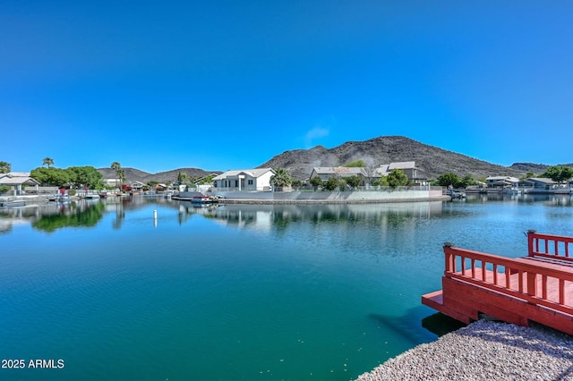 5226 W Pontiac Dr, Glendale, AZ 85308 - dock area with a water and mountain view