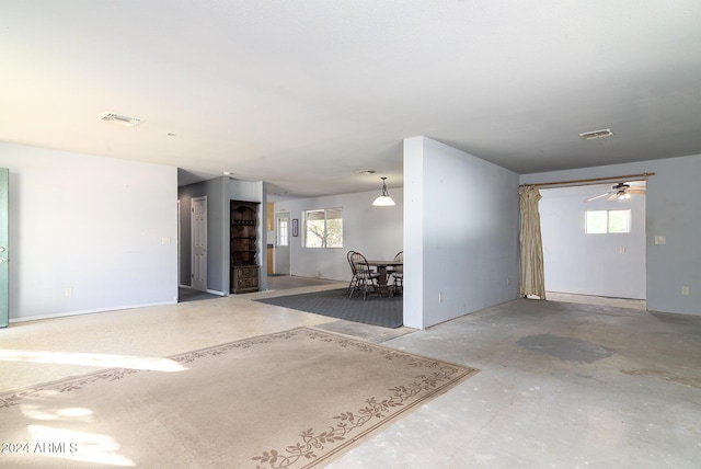 214 S Hing Dr, Superior, AZ 85173 - interior space featuring concrete flooring and ceiling fan