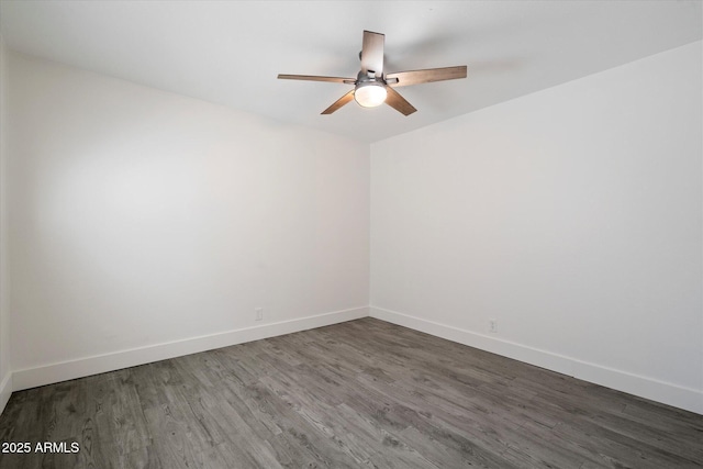 1120 E Beryl Ave, Phoenix, AZ 85020 - unfurnished room with a ceiling fan and wood finished floors