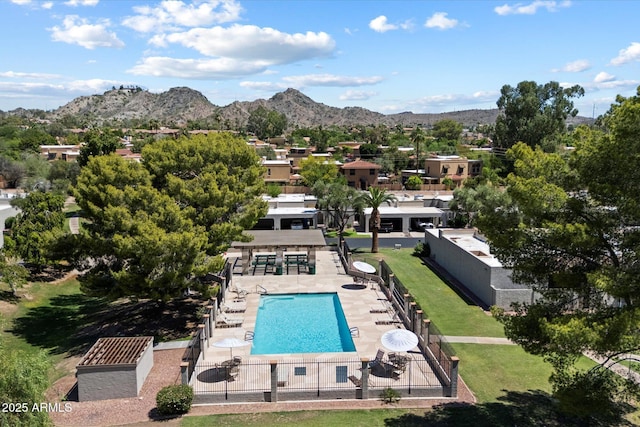 1120 E Beryl Ave, Phoenix, AZ 85020 - drone / aerial view of a mountainous background and a pool