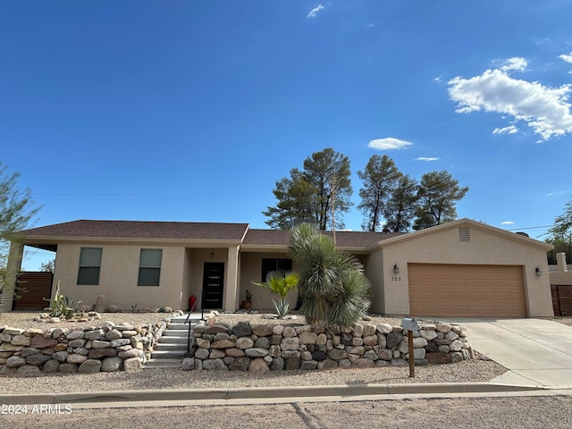 ranch-style house with a garage