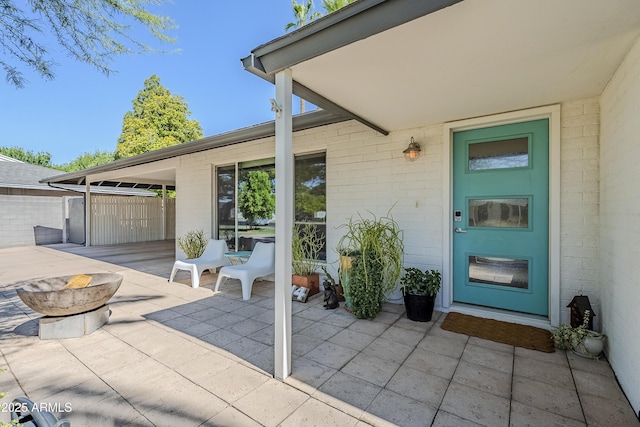 314 E Royal Palm Rd, Phoenix, AZ 85020 - view of patio / terrace with an outdoor fire pit