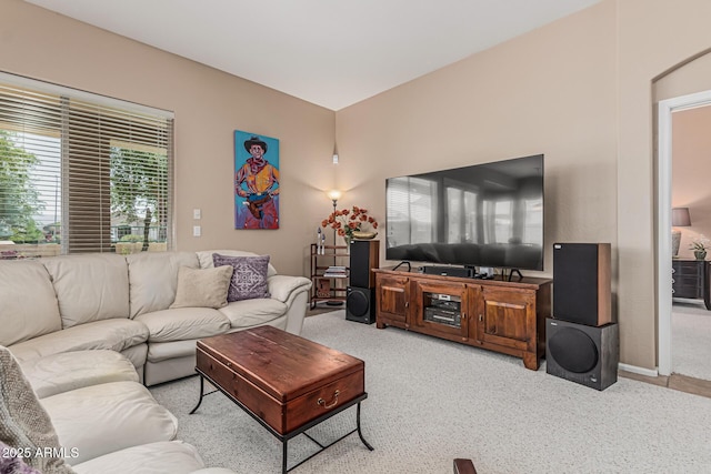 12417 W Apache St, Avondale, AZ 85323 - living area featuring light carpet
