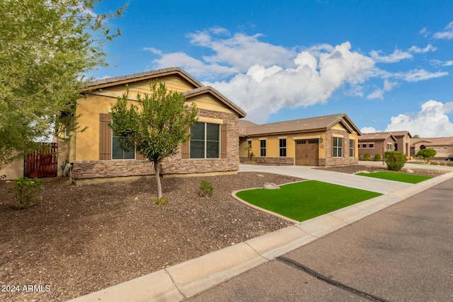 craftsman-style house with a garage