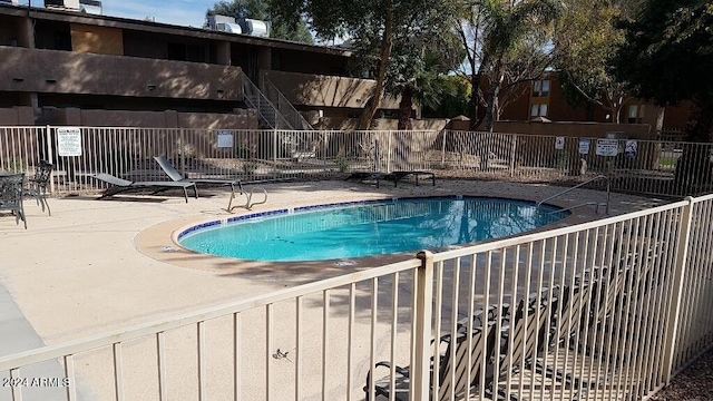 view of pool with a patio