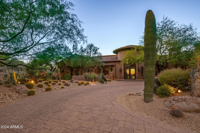 view of mediterranean / spanish house