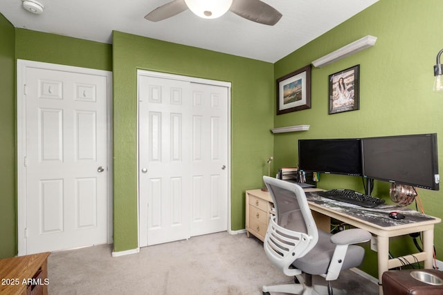 1634 E Harwell Rd, Phoenix, AZ 85042 - carpeted office space featuring ceiling fan