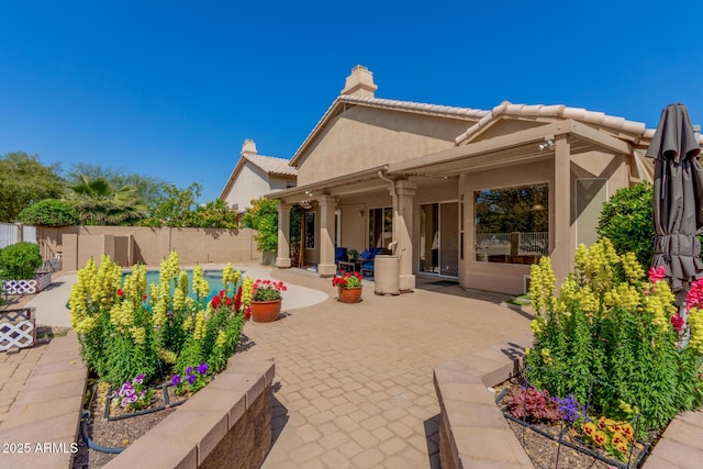 5215 W Del Rio St, Chandler, AZ 85226 - view of patio / terrace with a fenced backyard and a pool