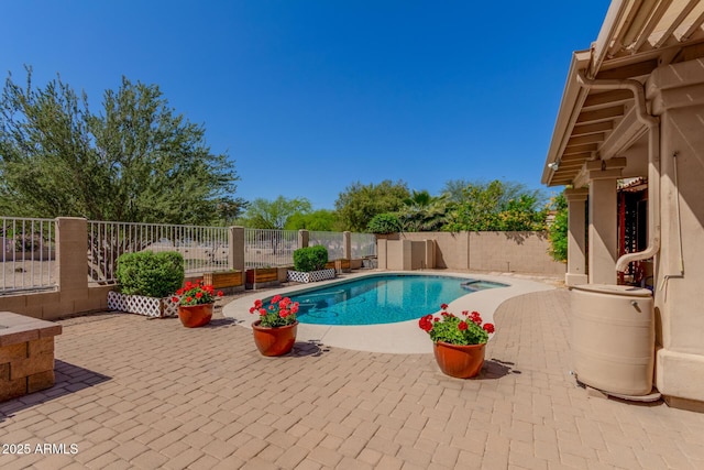 5215 W Del Rio St, Chandler, AZ 85226 - view of pool featuring a fenced in pool, a patio area, and a fenced backyard