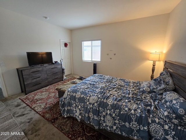 bedroom featuring carpet