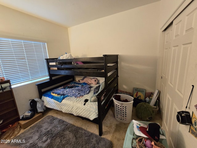 bedroom featuring carpet