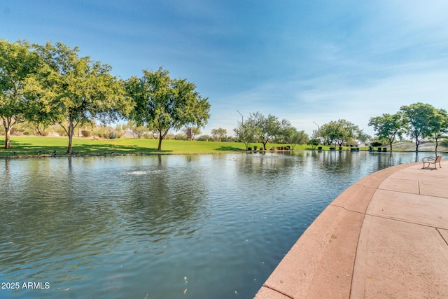 view of water feature