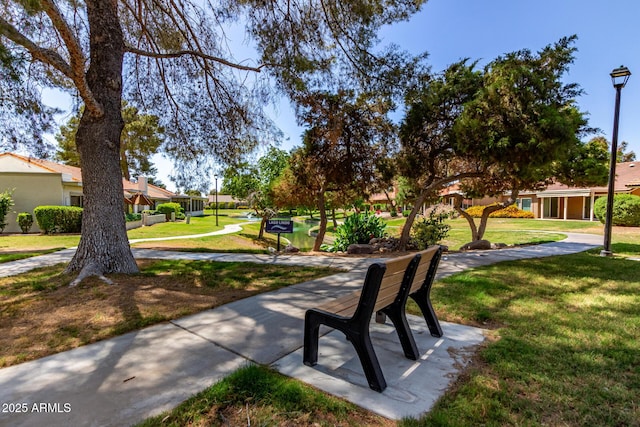 surrounding community featuring a yard