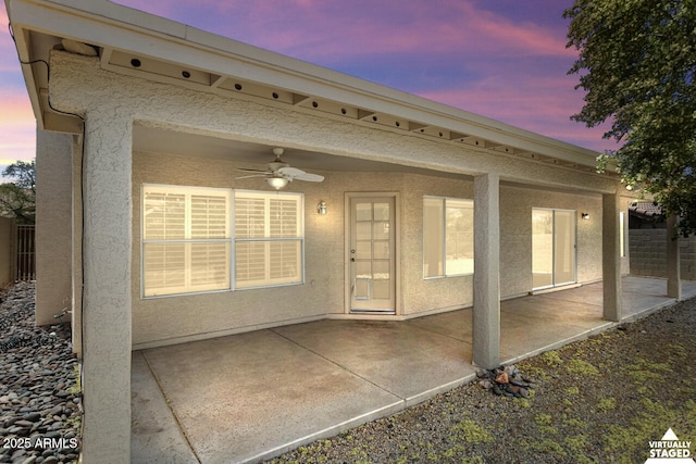 19102 N 91st St, Scottsdale, AZ 85255 - view of patio with a ceiling fan