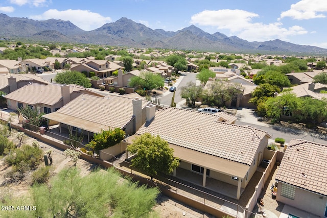 19102 N 91st St, Scottsdale, AZ 85255 - aerial view of residential area with a mountain backdrop