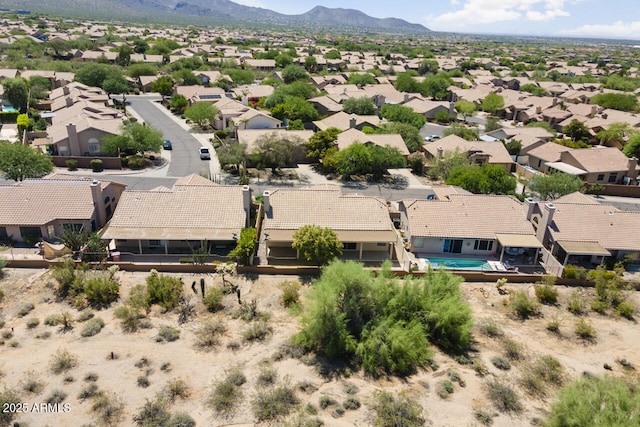 19102 N 91st St, Scottsdale, AZ 85255 - aerial view of residential area featuring a mountain backdrop