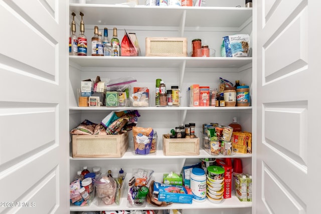 view of pantry