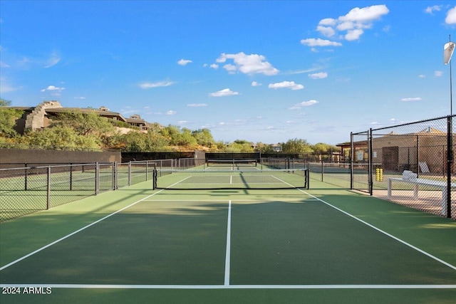 view of sport court