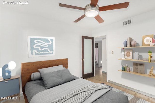 3033 E Sierra St, Phoenix, AZ 85028 - bedroom with a ceiling fan