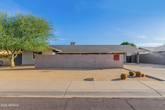 view of ranch-style house