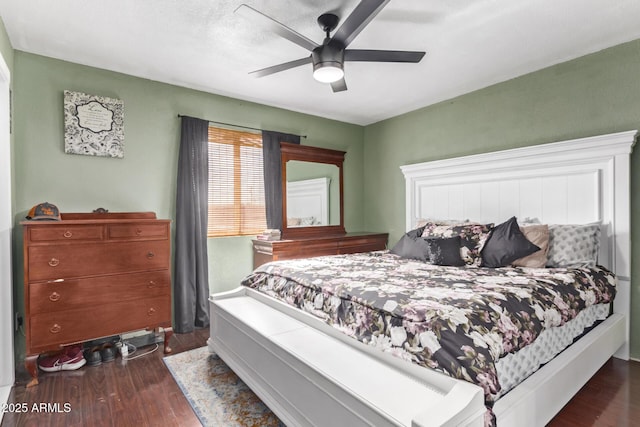 7357 W Cheryl Dr, Peoria, AZ 85345 - bedroom featuring wood finished floors and a ceiling fan