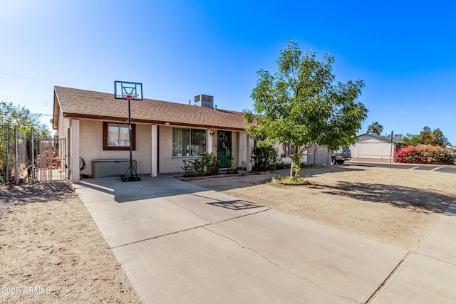 7357 W Cheryl Dr, Peoria, AZ 85345 - single story home featuring a shingled roof, stucco siding, fence, and a gate