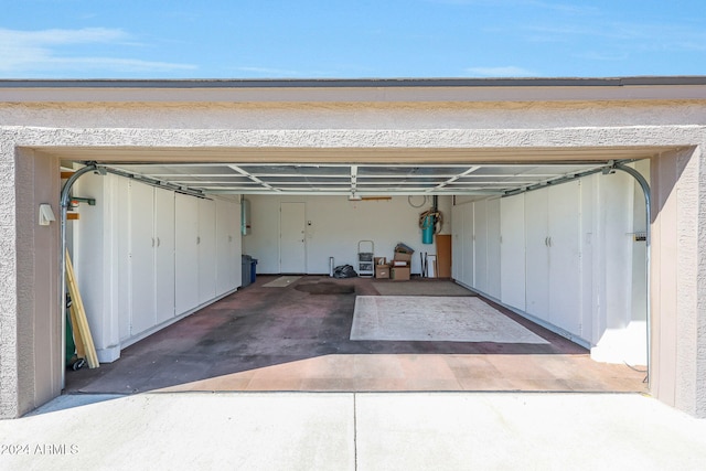 garage featuring electric panel