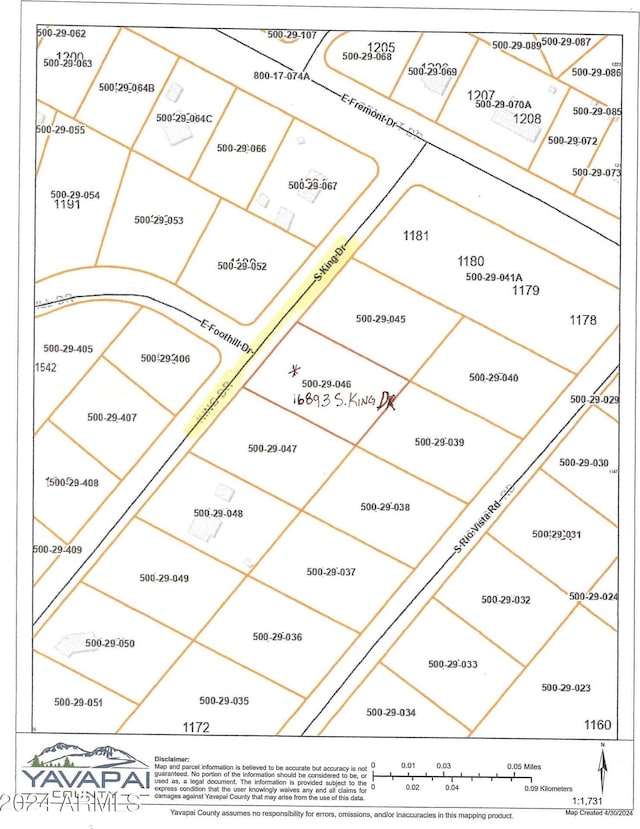 16893 S King Dr Unit 1183, Cordes Lakes AZ, 86333 land for sale