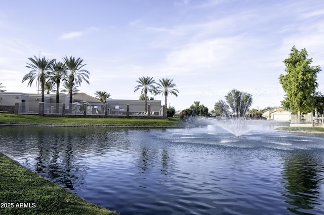 view of water feature