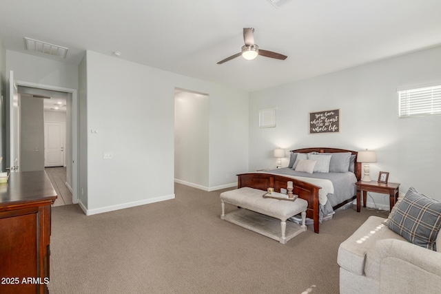9764 E Thornbush Ave, Mesa, AZ 85212 - bedroom featuring carpet, baseboards, and ceiling fan