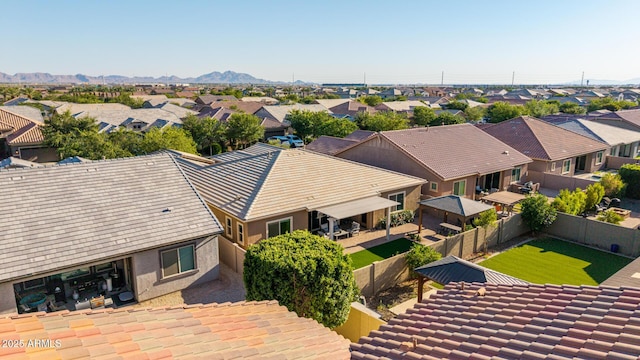 9764 E Thornbush Ave, Mesa, AZ 85212 - aerial view of residential area featuring a mountain backdrop