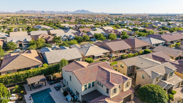 9764 E Thornbush Ave, Mesa, AZ 85212 - aerial view of residential area featuring mountains