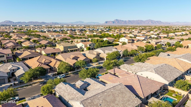 9764 E Thornbush Ave, Mesa, AZ 85212 - aerial perspective of suburban area with mountains