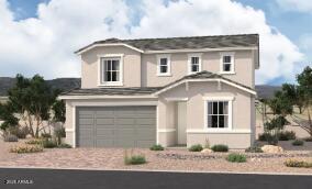11627 W Green Dr, Youngtown, AZ 85363 - traditional home with an attached garage, driveway, and stucco siding