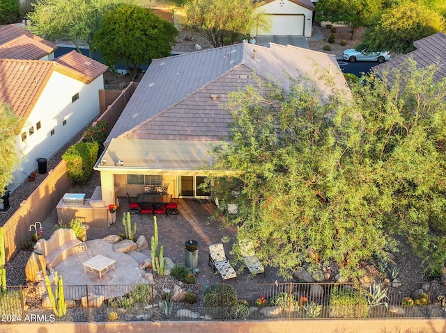 birds eye view of property