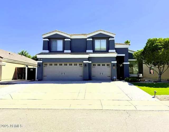 3545 W Tanner Ranch Rd, San Tan Valley, AZ 85144 - traditional home with a garage, stucco siding, and driveway