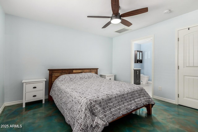 8331 N 6th St, Phoenix, AZ 85020 - bedroom with ensuite bathroom and a ceiling fan