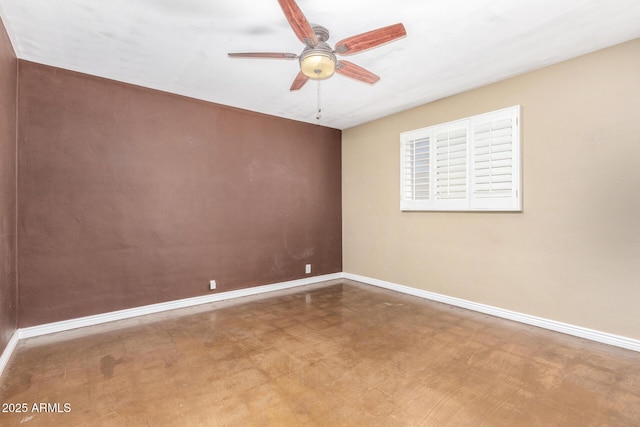 8331 N 6th St, Phoenix, AZ 85020 - empty room featuring ceiling fan and baseboards