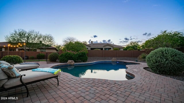 view of pool with a patio