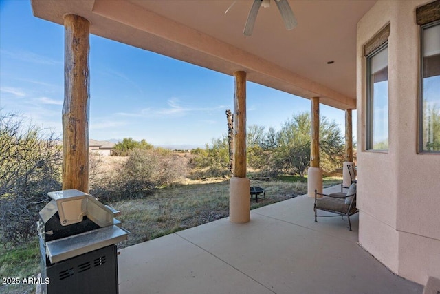28607 N 152nd St, Scottsdale, AZ 85262 - view of patio featuring ceiling fan