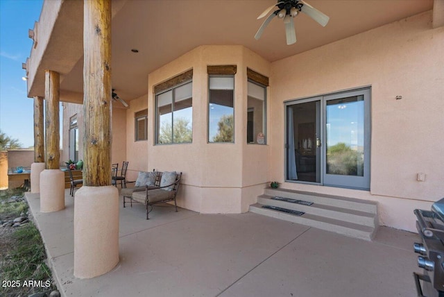 28607 N 152nd St, Scottsdale, AZ 85262 - view of patio featuring a ceiling fan