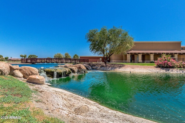 view of water feature